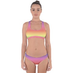 Rainbow Shades Cross Back Hipster Bikini Set by designsbymallika