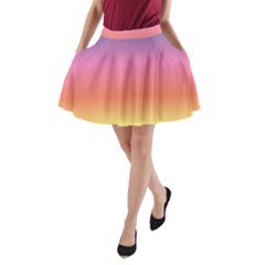 Rainbow Shades A-line Pocket Skirt by designsbymallika