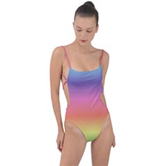 Rainbow Shades Tie Strap One Piece Swimsuit by designsbymallika