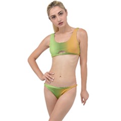 Green Orange Shades The Little Details Bikini Set by designsbymallika