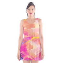Colourful Shades Scoop Neck Skater Dress by designsbymallika
