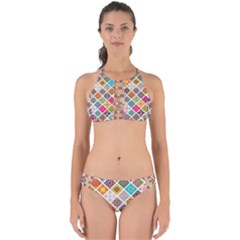Ethnic Mandala Pattern Perfectly Cut Out Bikini Set by designsbymallika