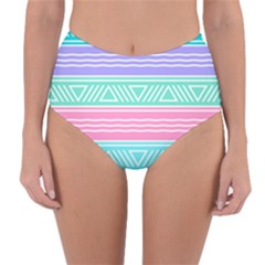 Aztec Print Reversible High-waist Bikini Bottoms by designsbymallika