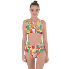 I Love Wine Bandaged Up Bikini Set  by designsbymallika