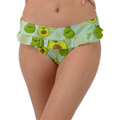 Avocado Love Frill Bikini Bottom by designsbymallika