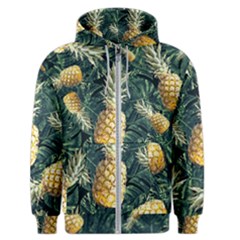 Pattern Ananas Tropical Men s Zipper Hoodie