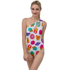 Candies Are Love To One Side Swimsuit