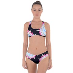 Madala Pattern Criss Cross Bikini Set by designsbymallika