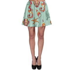 Coral Love Skater Skirt by designsbymallika