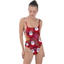 Santa Clause Tie Strap One Piece Swimsuit View1