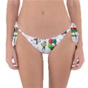 Seamless Pattern Christmas Reversible Bikini Bottom View1