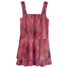 Abstrait Texture Rouge/noir Kids  Layered Skirt Swimsuit by kcreatif