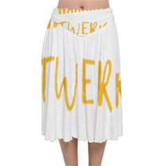 Twerking T-shirt Best Dancer Lovers & Twirken Twerken Gift | Booty Shake Dance Twerken Present | Twerkin Shirt Twerking Tee Velvet Flared Midi Skirt by reckmeck