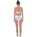 Christmas Pattern Tie Back One Piece Swimsuit View2