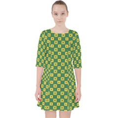 Df Green Domino Pocket Dress by deformigo