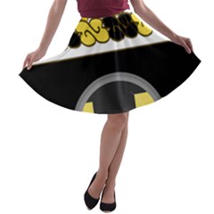 Coat Of Arms Of United States Army 136th Military Police Battalion A-line Skater Skirt by abbeyz71