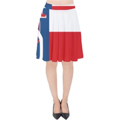Flag Of Sokol Velvet High Waist Skirt by abbeyz71