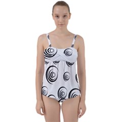 Rounder Ii Twist Front Tankini Set by anthromahe