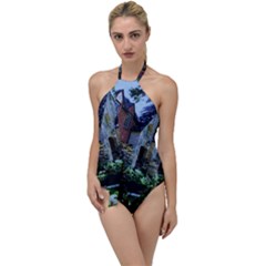 Hot Day In Dallas 53 Go With The Flow One Piece Swimsuit by bestdesignintheworld