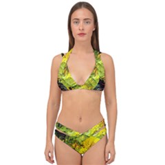 Yellow Chik 5 Double Strap Halter Bikini Set by bestdesignintheworld