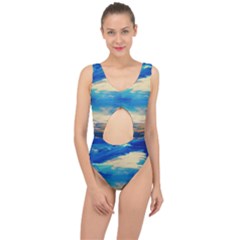 Skydiving 1 1 Center Cut Out Swimsuit by bestdesignintheworld
