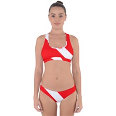 Diving Flag Cross Back Hipster Bikini Set by FlagGallery