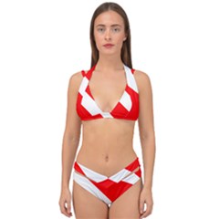 Diving Flag Double Strap Halter Bikini Set by FlagGallery