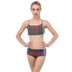 British Tartan Check Plaid Seamless Pattern Layered Top Bikini Set by Wegoenart