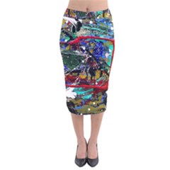 Speleology 1 1 Velvet Midi Pencil Skirt by bestdesignintheworld