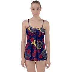 Roses French Horn  Babydoll Tankini Set by BubbSnugg