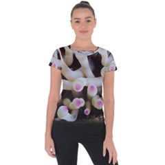 Sea Anemone Short Sleeve Sports Top  by TheLazyPineapple