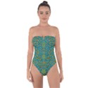 Sun In  The Soft Rainfall Nature Is Blooming Tie Back One Piece Swimsuit View1