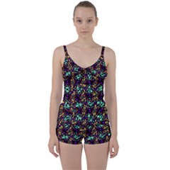 Abstract-r-9 Tie Front Two Piece Tankini by ArtworkByPatrick