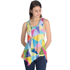 Abstract Background Colorful Sleeveless Tunic