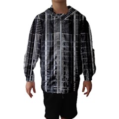 Architecture Structure Glass Metal Kids  Hooded Windbreaker by Vaneshart