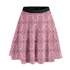 Timeless - Black & Flamingo Pink High Waist Skirt