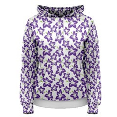 Cute Flowers - Imperial Purple Women s Pullover Hoodie by FashionBoulevard