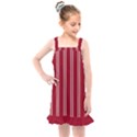 Nice Stripes - Carmine Red Kids  Overall Dress View1