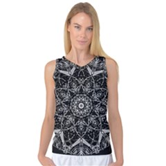 Black And White Pattern Women s Basketball Tank Top by Sobalvarro