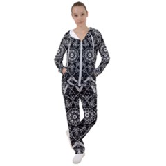 Black And White Pattern Women s Tracksuit by Sobalvarro