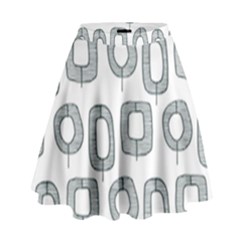 Forest Patterns 16 High Waist Skirt by Sobalvarro