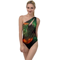 Space Cosmos Galaxy Universe Sky To One Side Swimsuit by Wegoenart