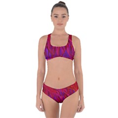 Background Texture Pattern Criss Cross Bikini Set by Nexatart