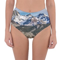 El Chalten Landcape Andes Patagonian Mountains, Agentina Reversible High-waist Bikini Bottoms by dflcprintsclothing