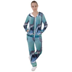 Awesome Seadragon Women s Tracksuit by FantasyWorld7