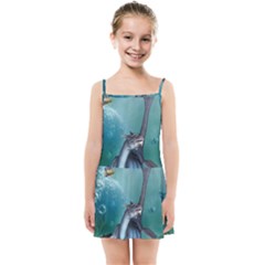 Awesome Seadragon Kids  Summer Sun Dress by FantasyWorld7