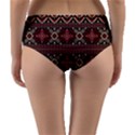 Ukrainian Folk Seamless Pattern Ornament Reversible Mid-Waist Bikini Bottoms View4