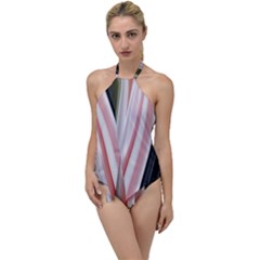 Satin Strips Go With The Flow One Piece Swimsuit by Sparkle