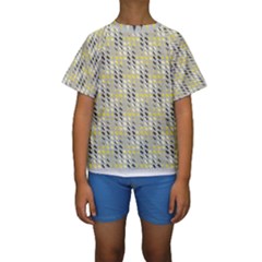 Color Tiles Kids  Short Sleeve Swimwear by Sparkle