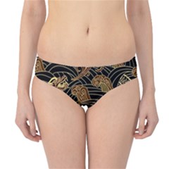 Oriental Traditional Seamless Pattern Dragon Hipster Bikini Bottoms by Vaneshart